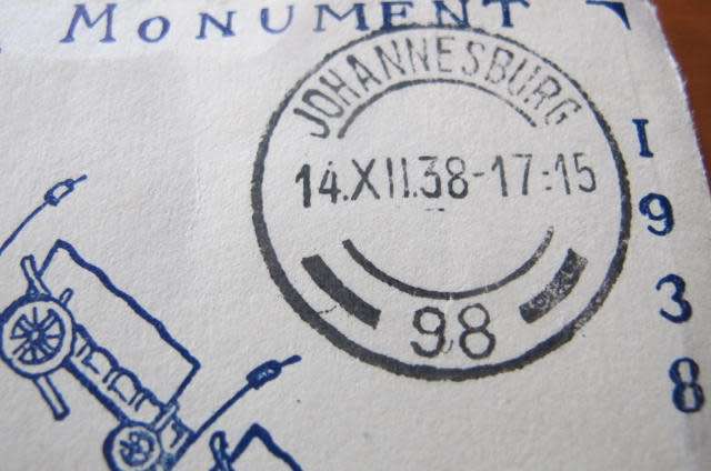 South Africa - Voortrekker Monument F.D.C. Dated 14 December 1938